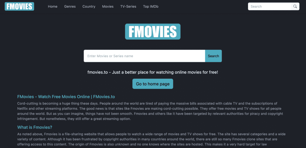 Fmovies.to Not Working